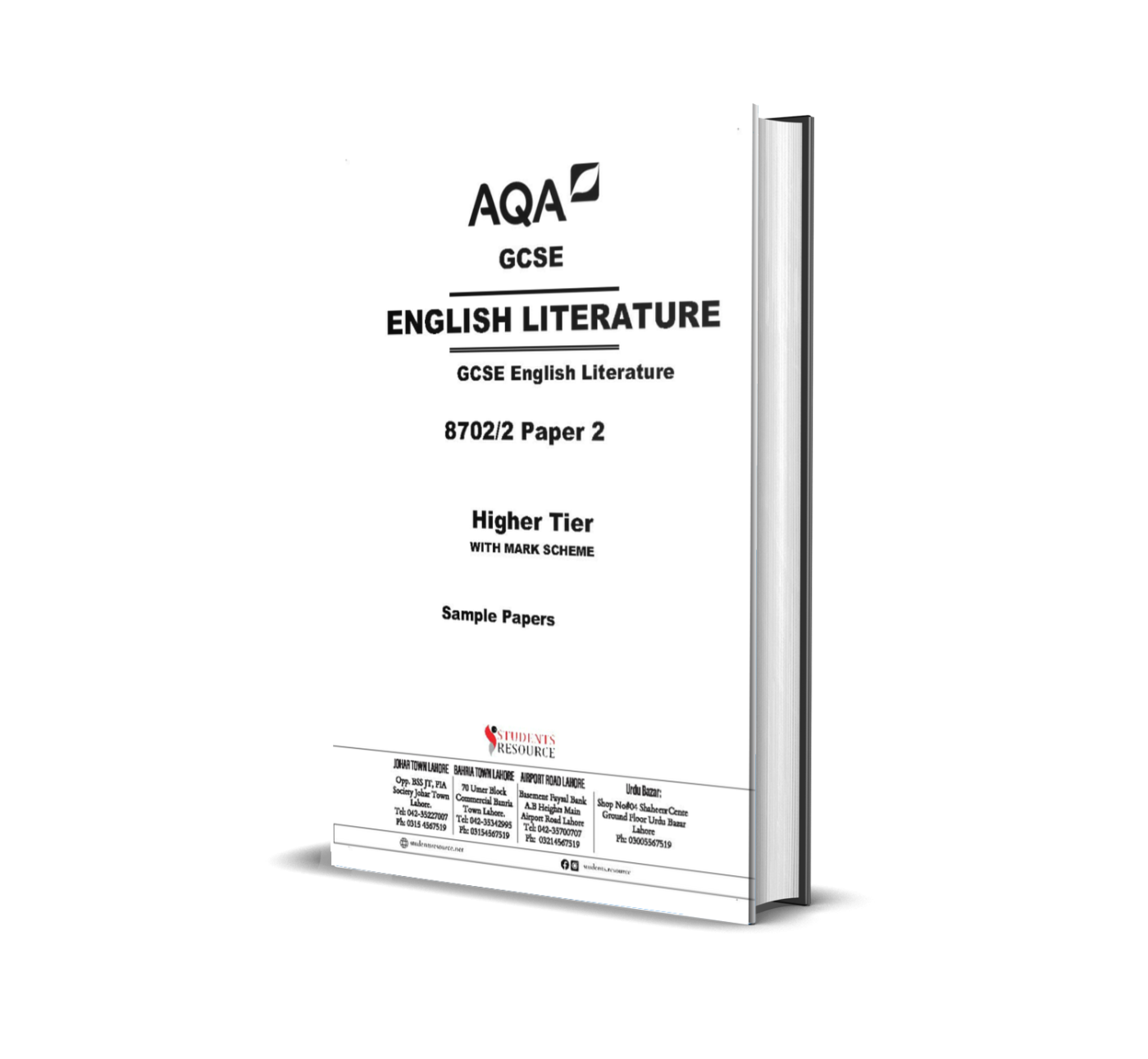 AQA GCSE English Literature 8702/2 Paper 2 | Higher Tier | with Mark Scheme