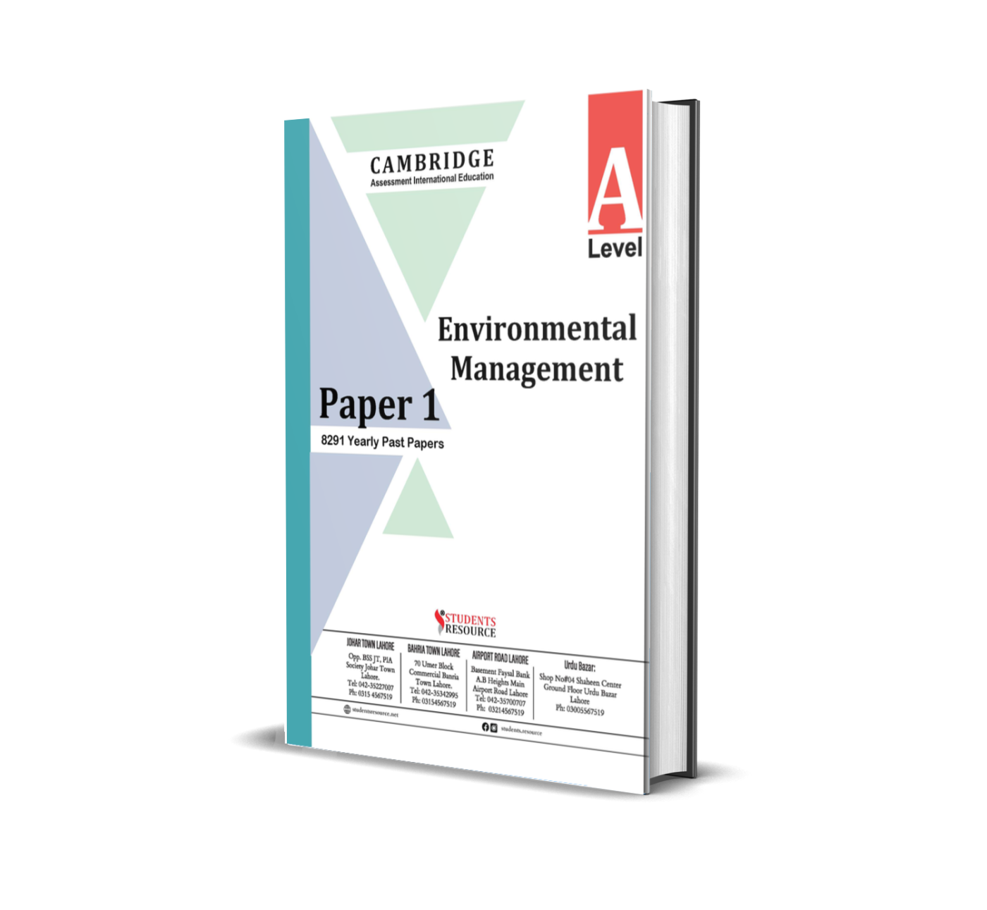 A Level Environmental Management 8291 Paper 1 Yearly | 2021-2025 | Ring Bind | Mark Scheme