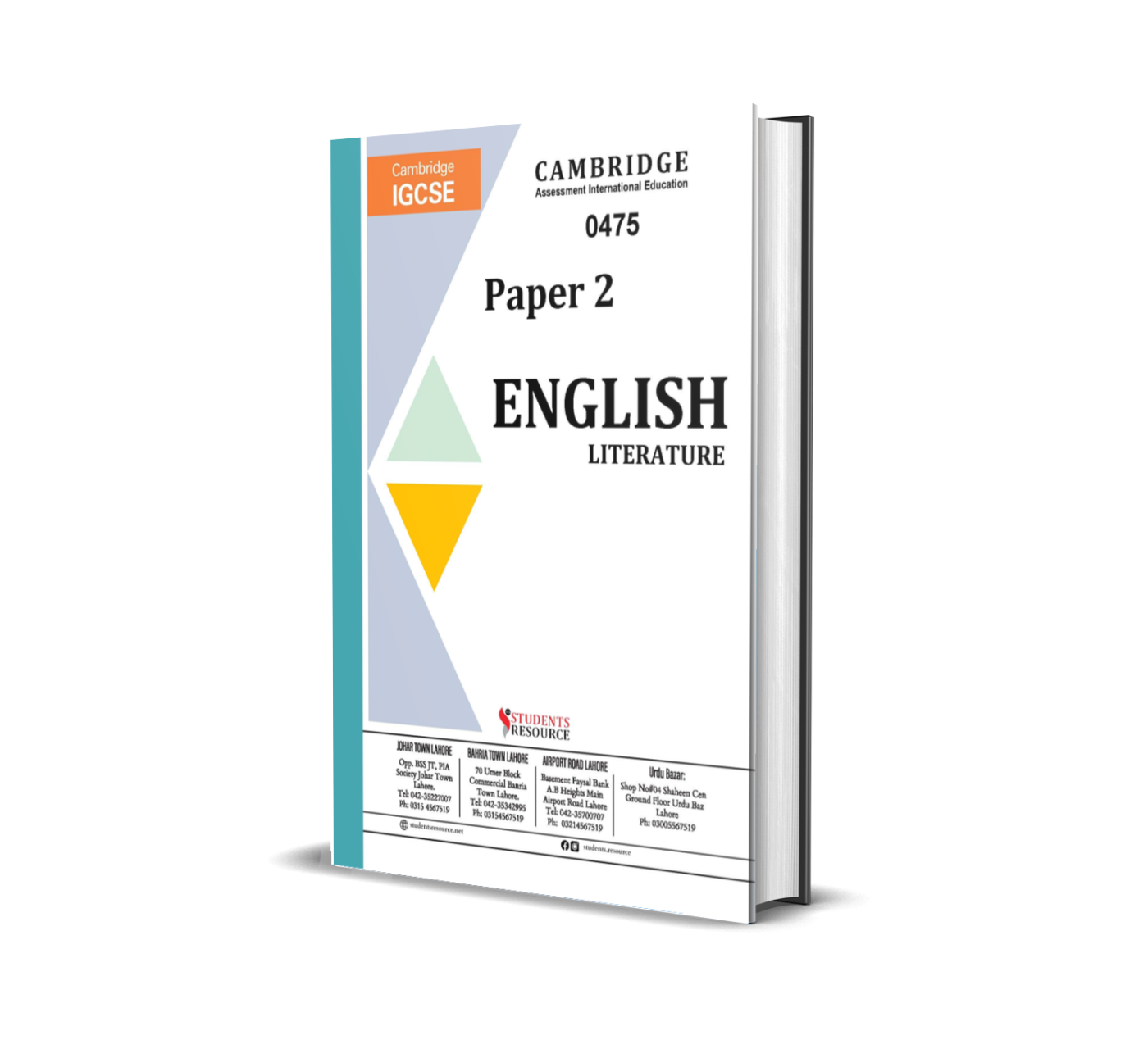 IGCSE English Literature 0475 Paper 2 | Yearly | 2021-2025 | All Variants | Ring Bind