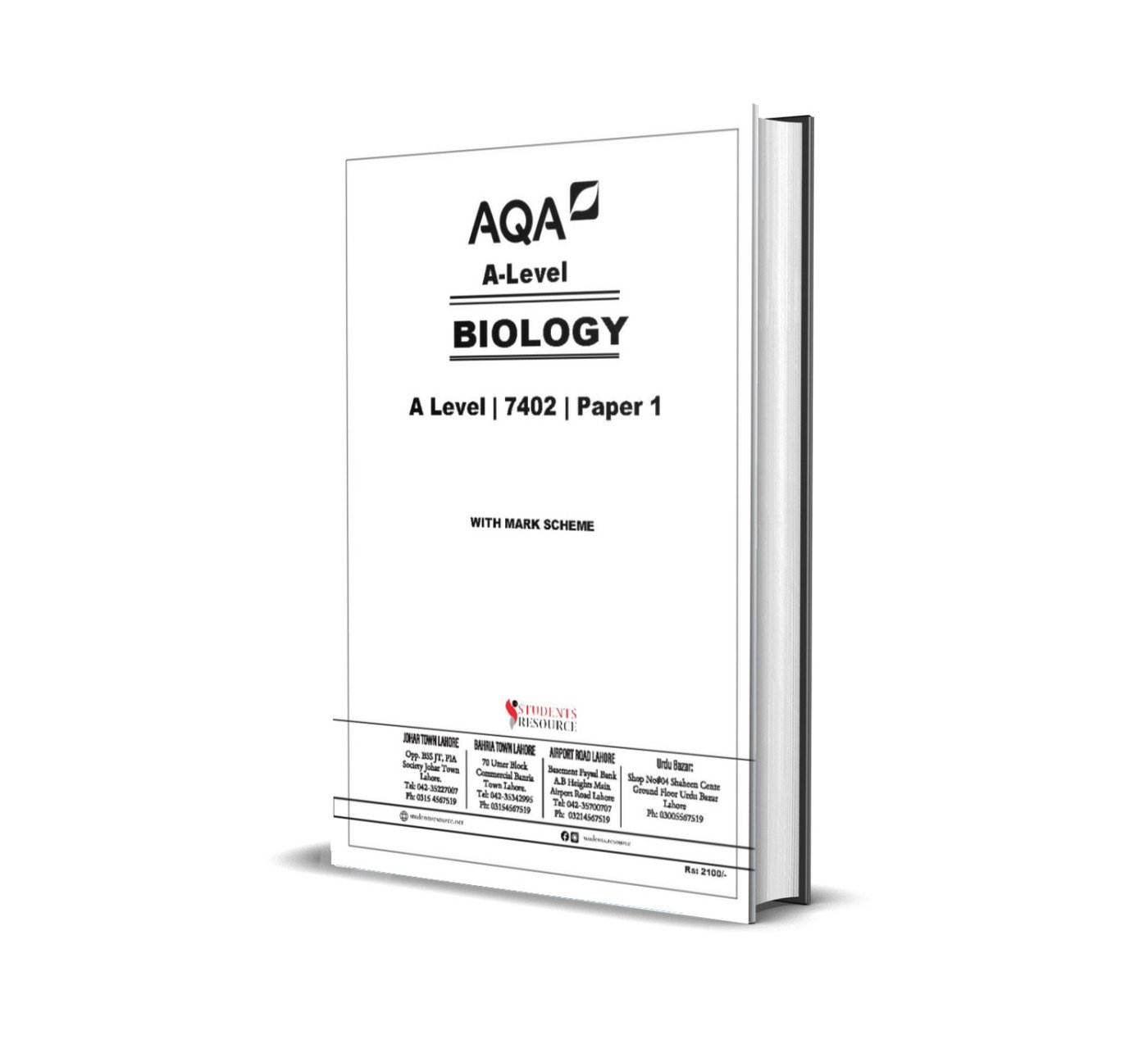 AQA A Level Biology 7402 Paper 1 | 2021-2025 | with Mark Scheme