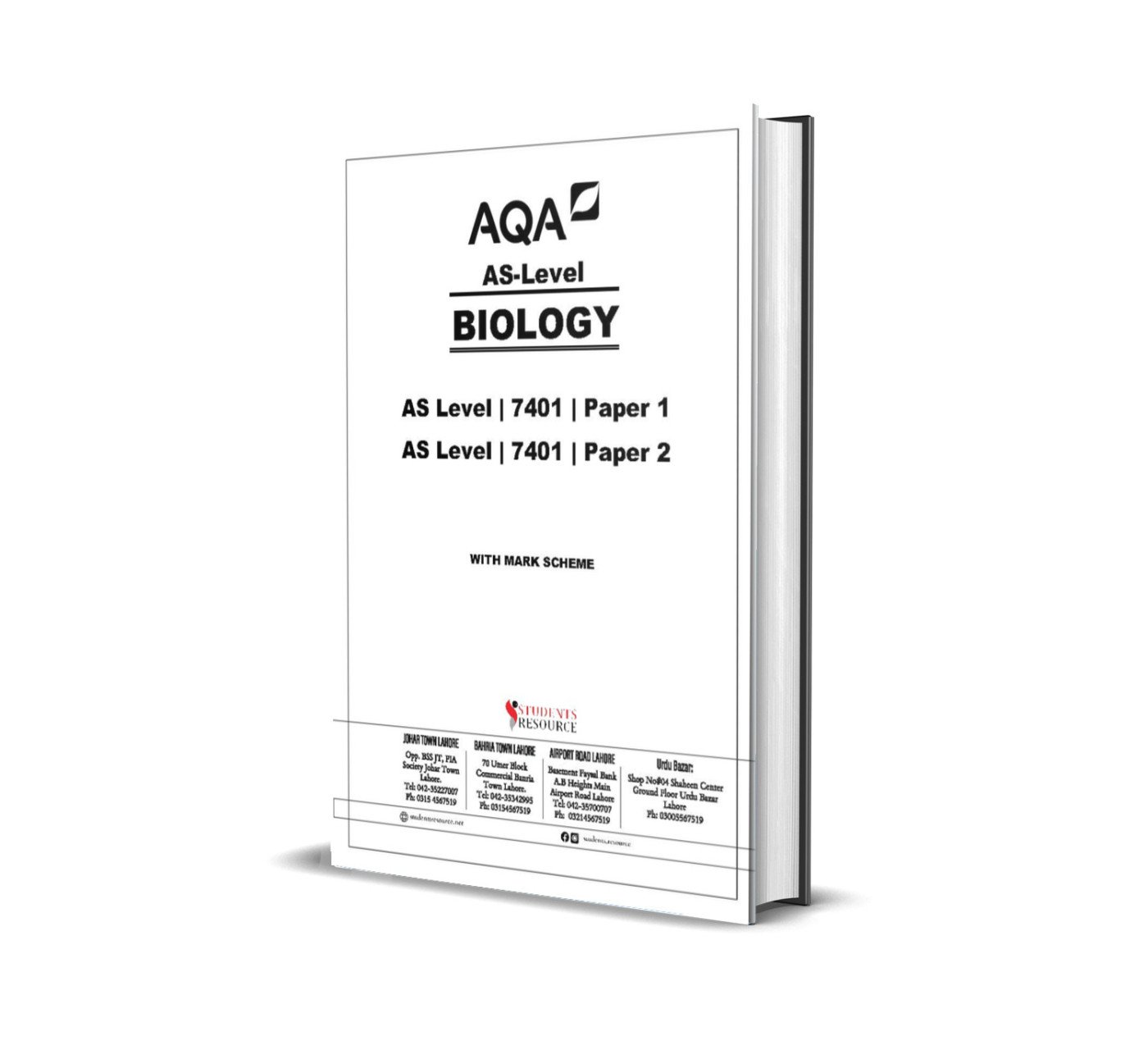AQA AS Level Biology 7401 Paper 1 & Paper 2 | 2016-2024 | with Mark Scheme