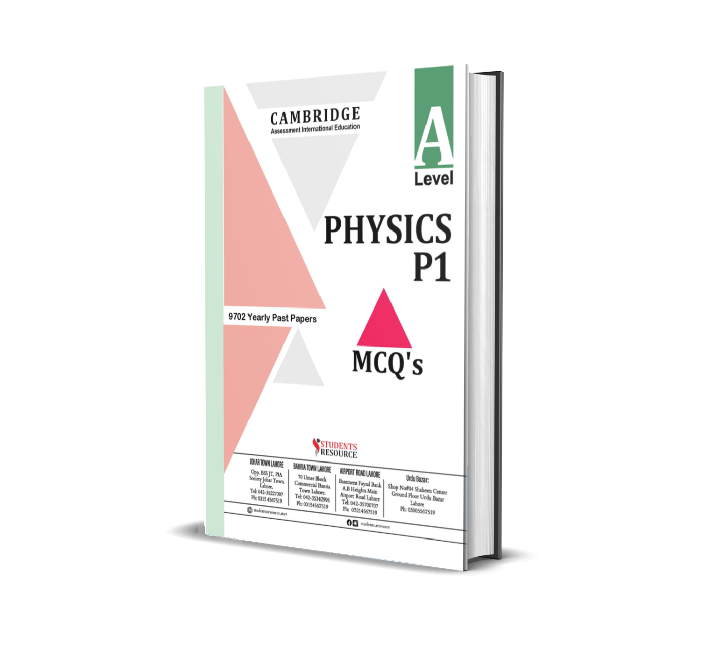 A Level Physics 9702 Paper 1 Yearly | 2021-2025 | Ring Bind | Answer Keys