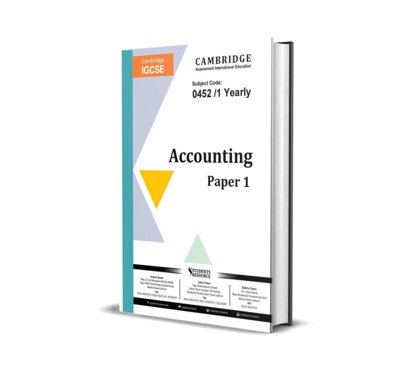 IGCSE Accounting 0452 Paper 1 MCQs Yearly | 2021-2025 | Ring Bind | New Syllabus