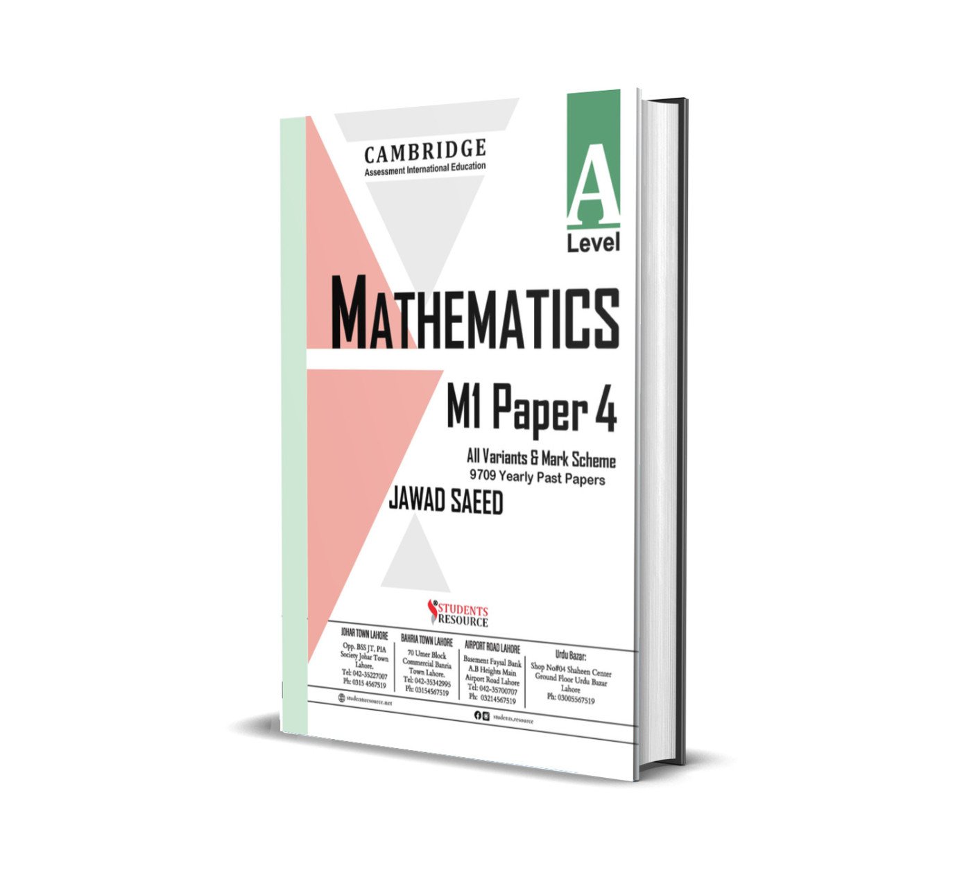 A Level Mathematics 9709 Paper 4 (Mechanics-1) Yearly | 2021-2025 | Ring Bind | Mark Scheme