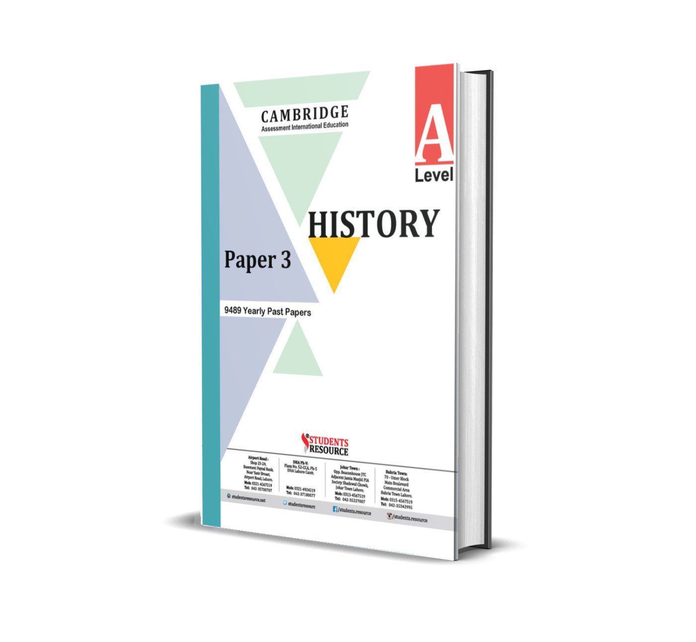A Level History 9489 Paper 3 Yearly | 2021-2025 | Ring Bind | Mark Scheme