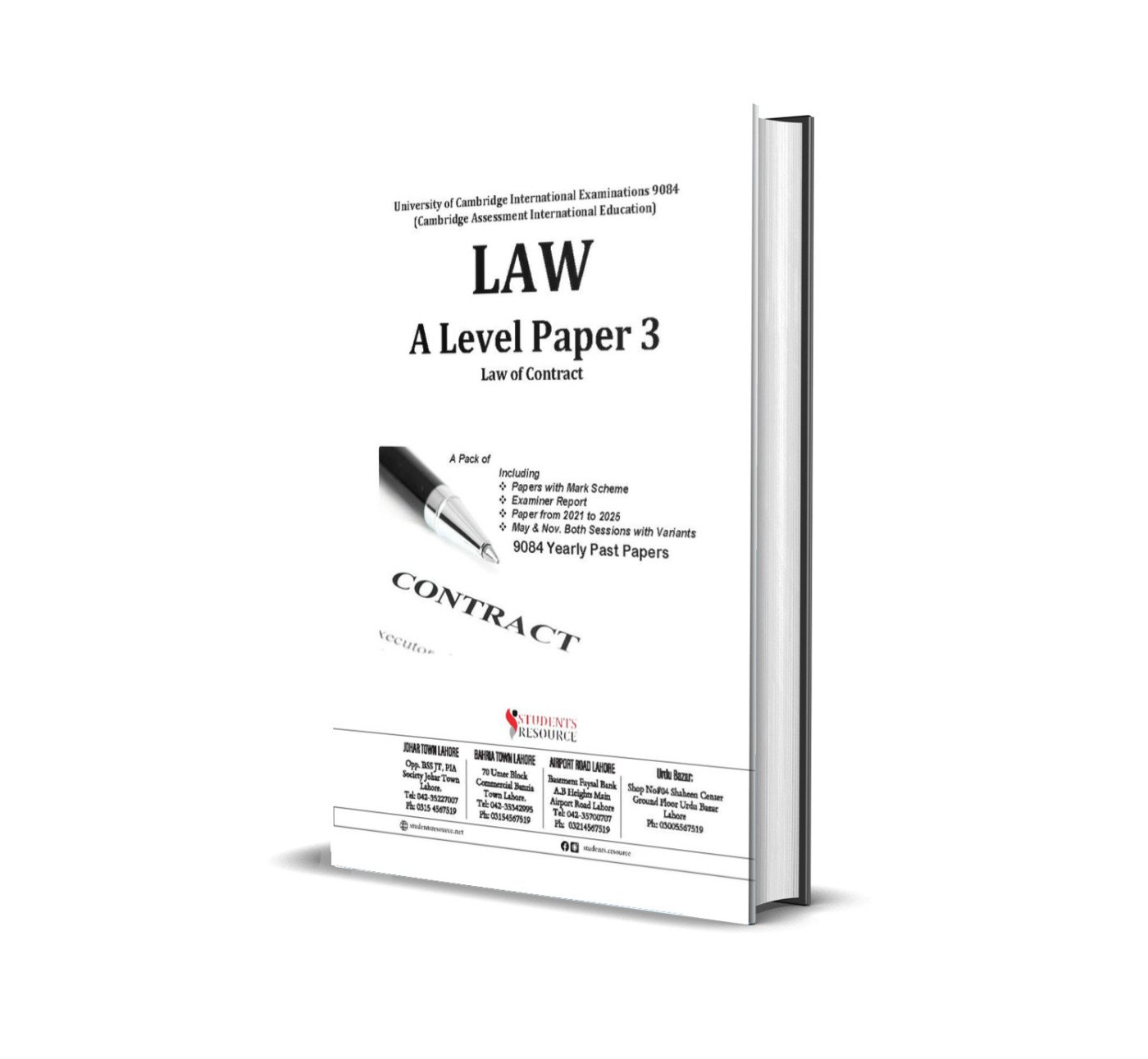 A Level Law 9084 Paper 3 Yearly | 2021-2025 | Ring Bind | Mark Scheme