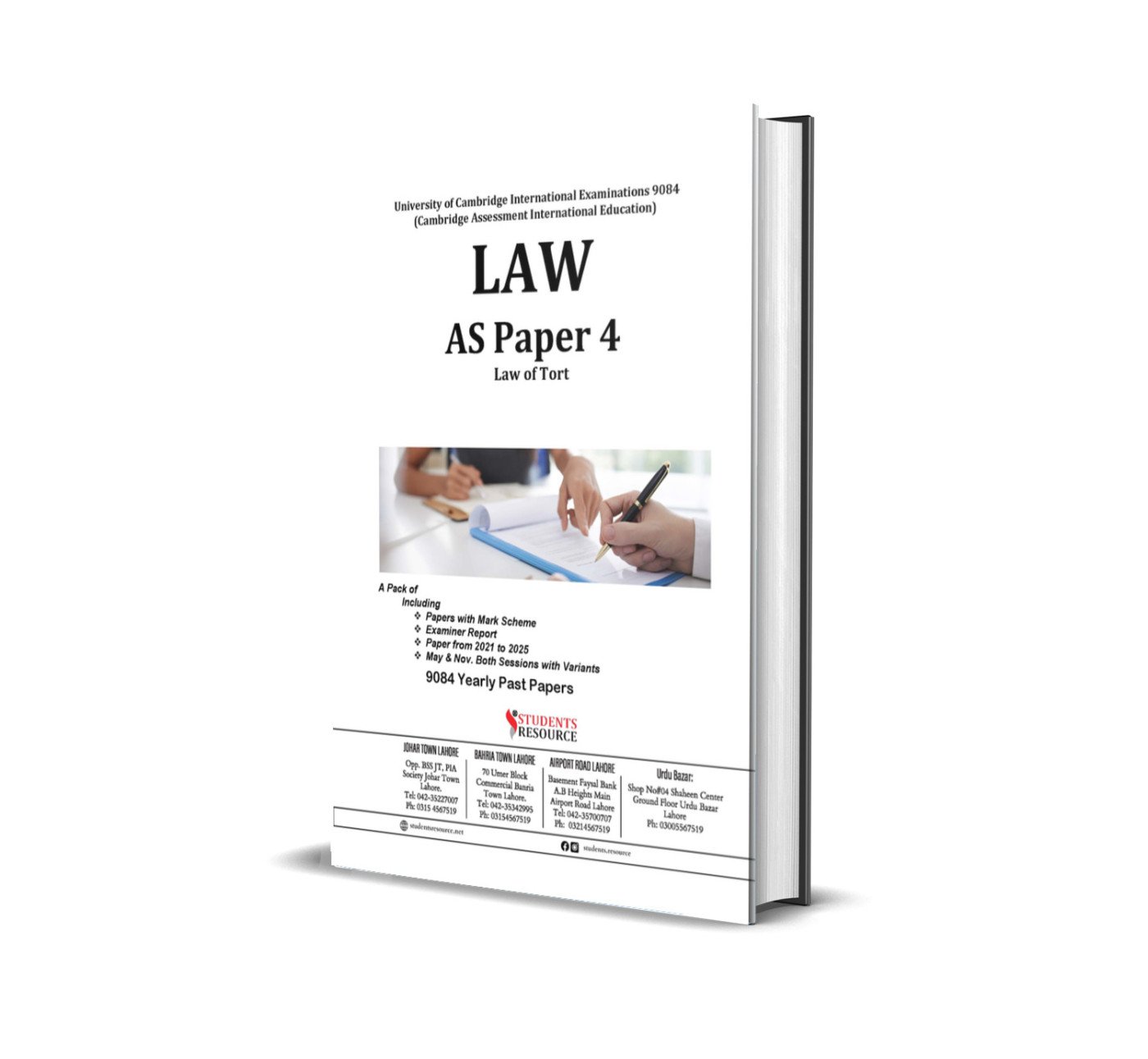 A Level Law 9084 Paper 4 Yearly | 2021-2025 | Ring Bind | Mark Scheme