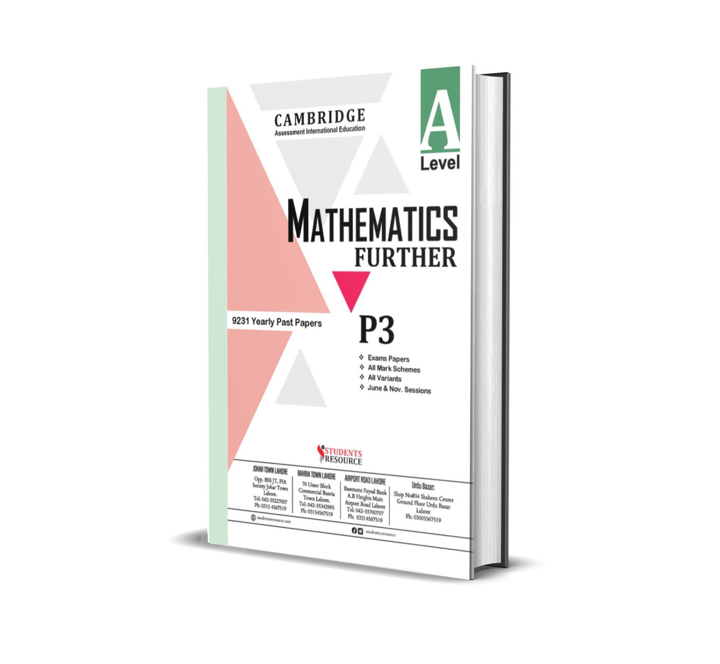 A Level Mathematics Further 9231 P3 Yearly | 2021-2025 | Ring Bind | Mark Scheme