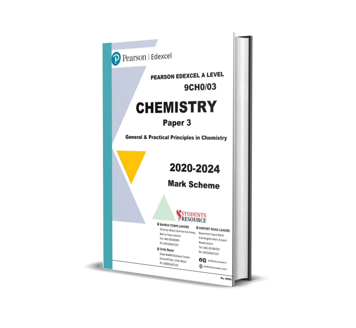 A Level Chemistry Paper 3 | 9CH0/03 | 2020-2024 | Mark Scheme | Ring Bind
