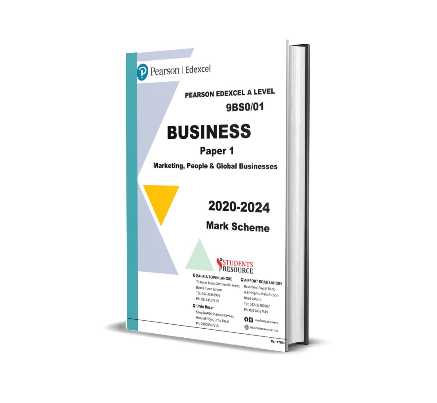 A Level Business Paper 1 | 9BS0/01 | 2020-2024 | Mark Scheme | Ring Bind