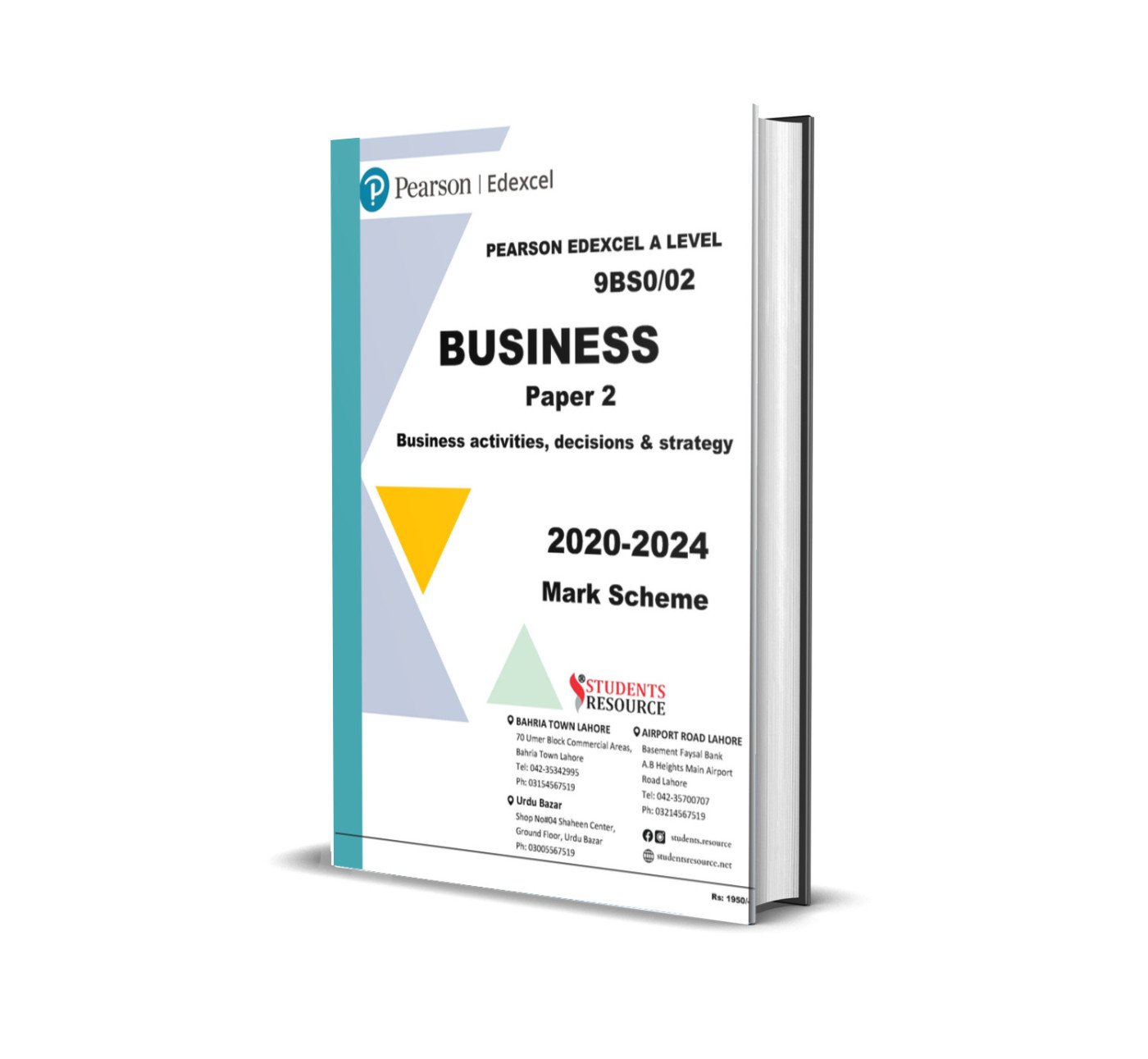 A Level Business Paper 2 | 9BS0/02 | 2020-2024 | Mark Scheme | Ring Bind