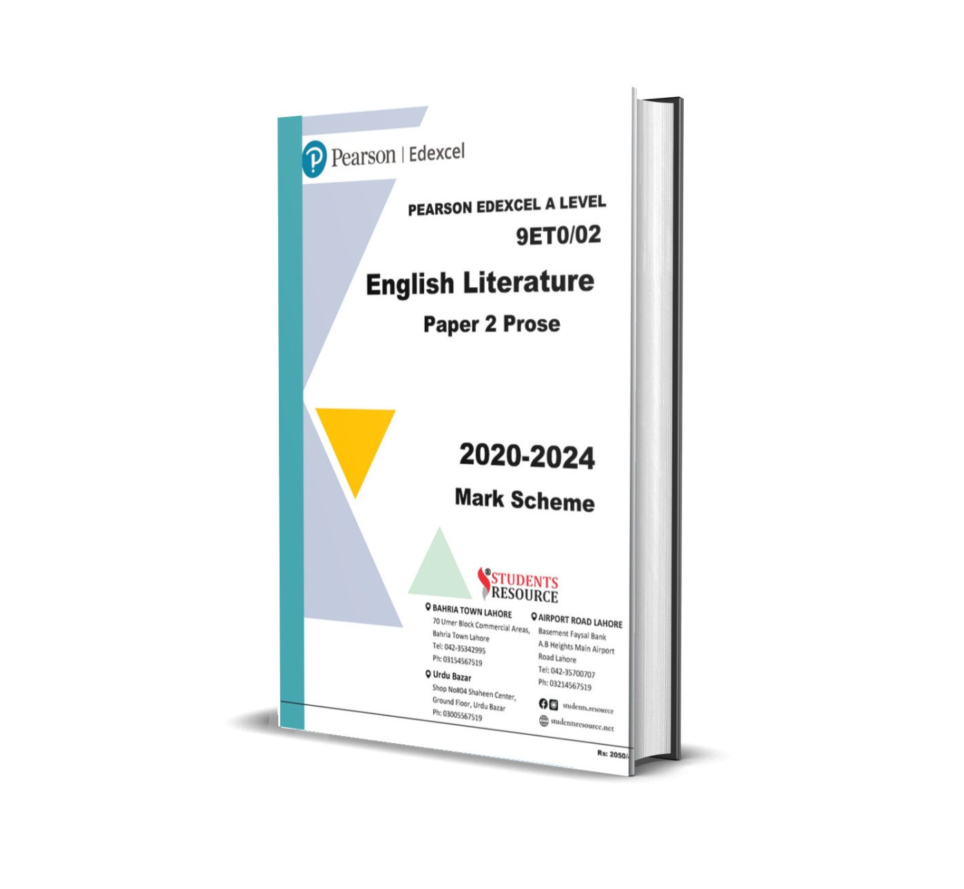 A Level English Literature Paper 2 | 9ET0/02 | 2020-2024 | Mark Scheme | Ring Bind