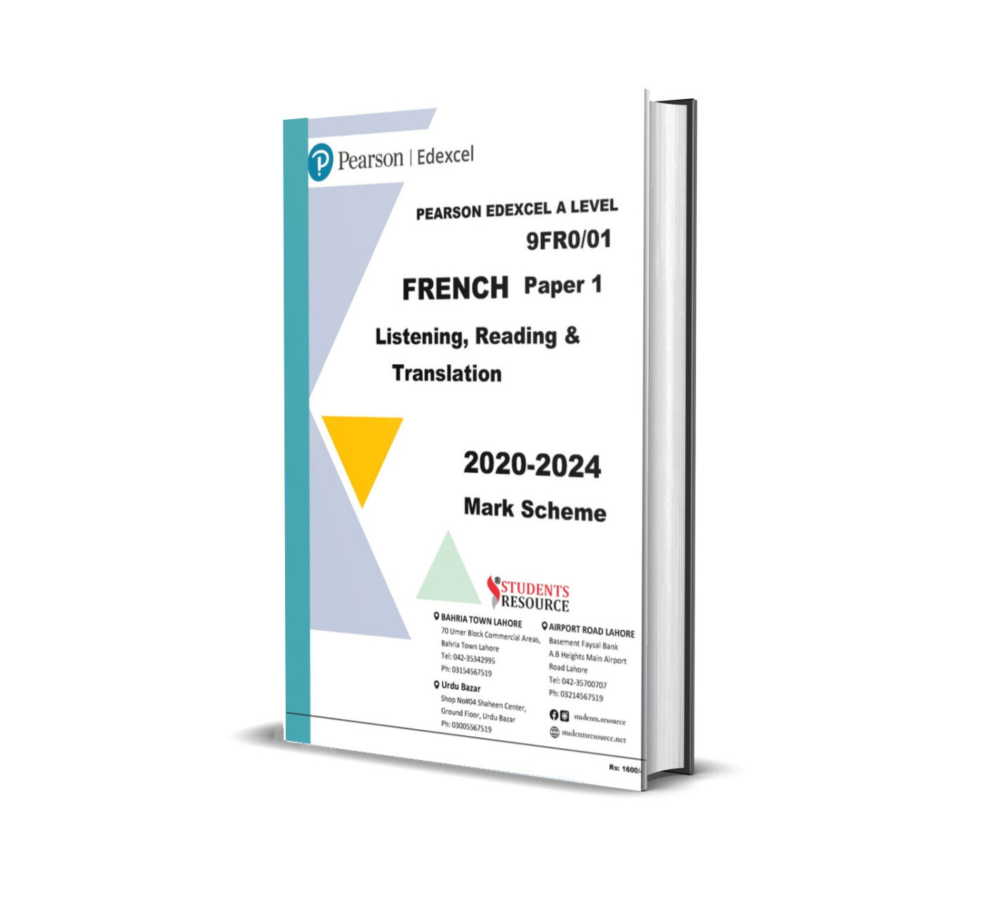 A Level French Paper 1 | 9FR0/01 | 2020-2024 | Mark Scheme | Ring Bind