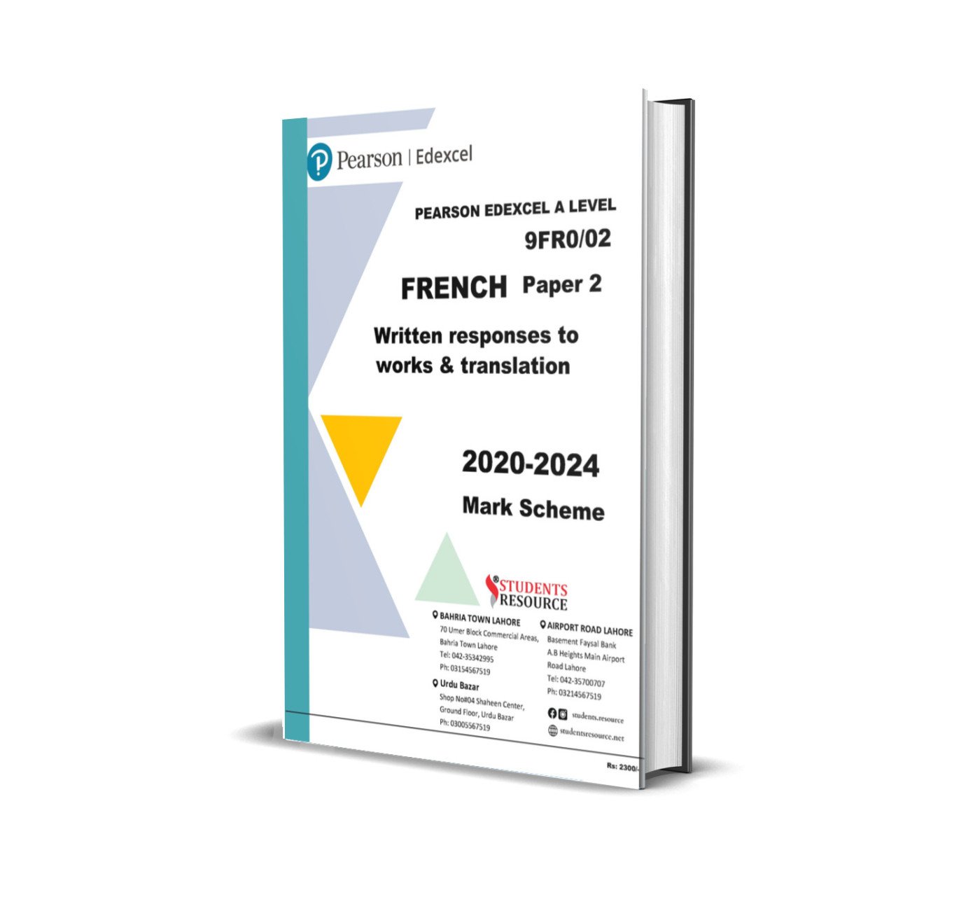A Level French Paper 2 | 9FR0/02 | 2020-2024 | Mark Scheme | Ring Bind